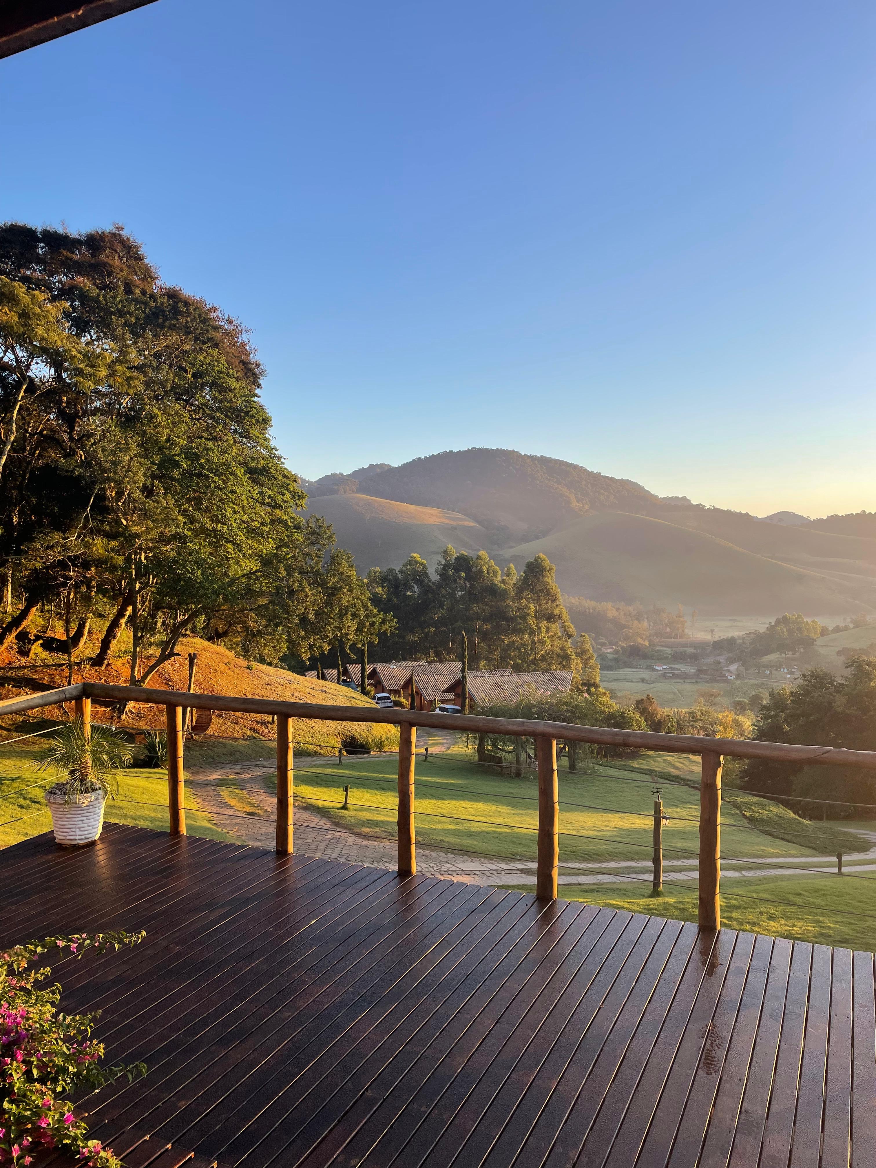 Vista da pousada